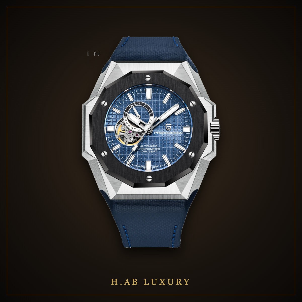 Pagani Design PD-YS010 - Octagonal Open Heart Automatic