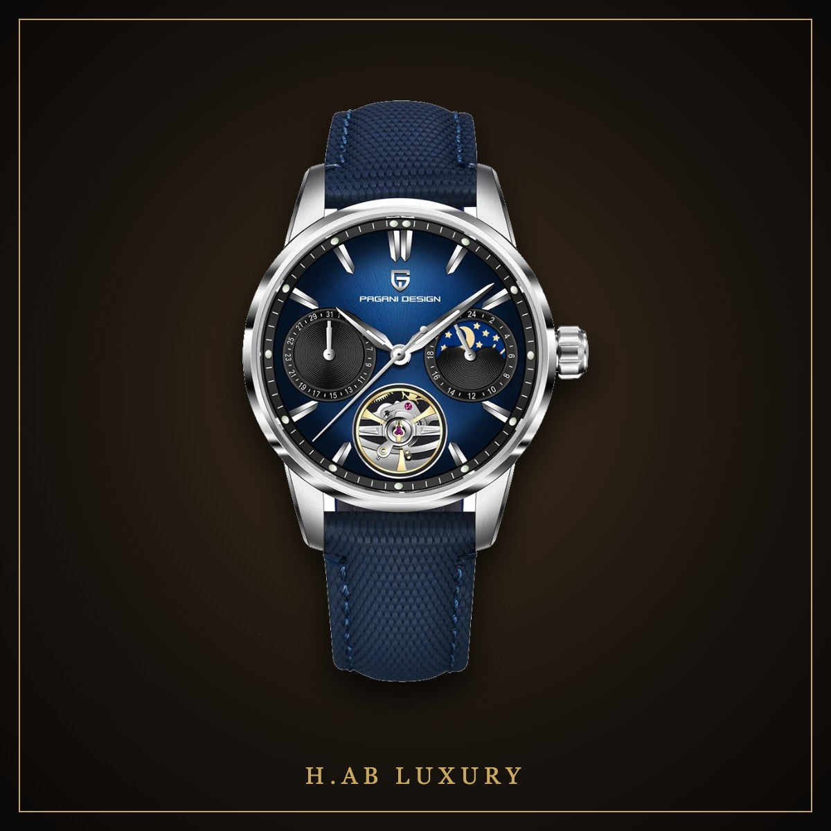 Pagani Design PD-YS021 - Moon Phase Tourbillon, Red Dial