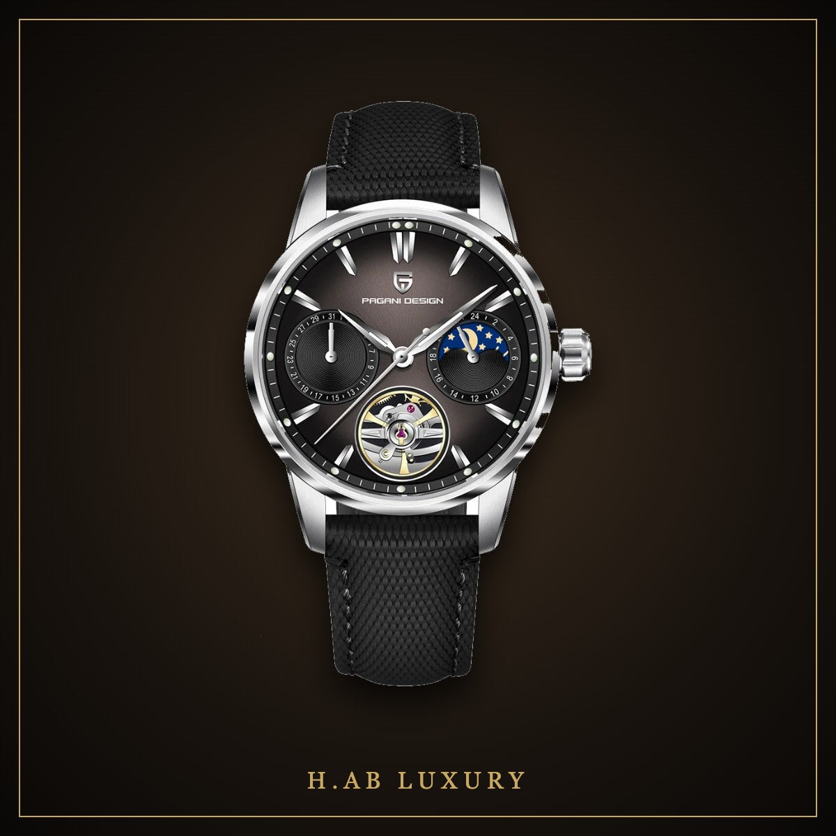 Pagani Design PD-YS021 - Moon Phase Tourbillon, Red Dial