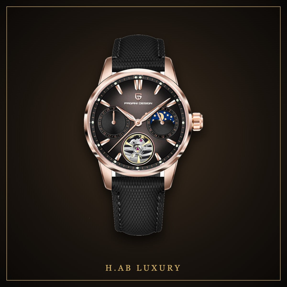 Pagani Design PD-YS021 - Moon Phase Tourbillon, Red Dial