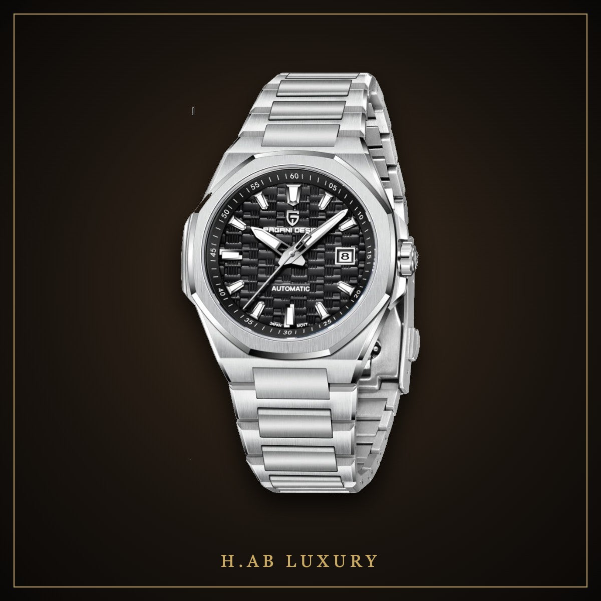 Pagani Design PD-YS023 - Automatic Sport Watch, Steel Bracelet