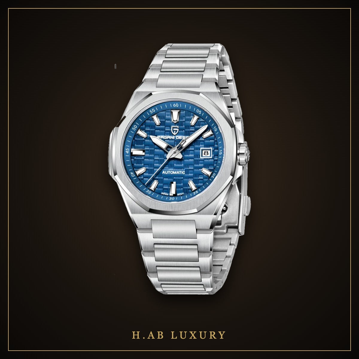 Pagani Design PD-YS023 - Automatic Sport Watch, Steel Bracelet
