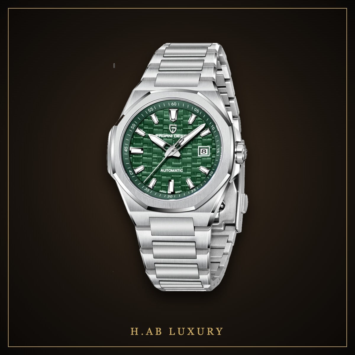Pagani Design PD-YS023 - Automatic Sport Watch, Steel Bracelet