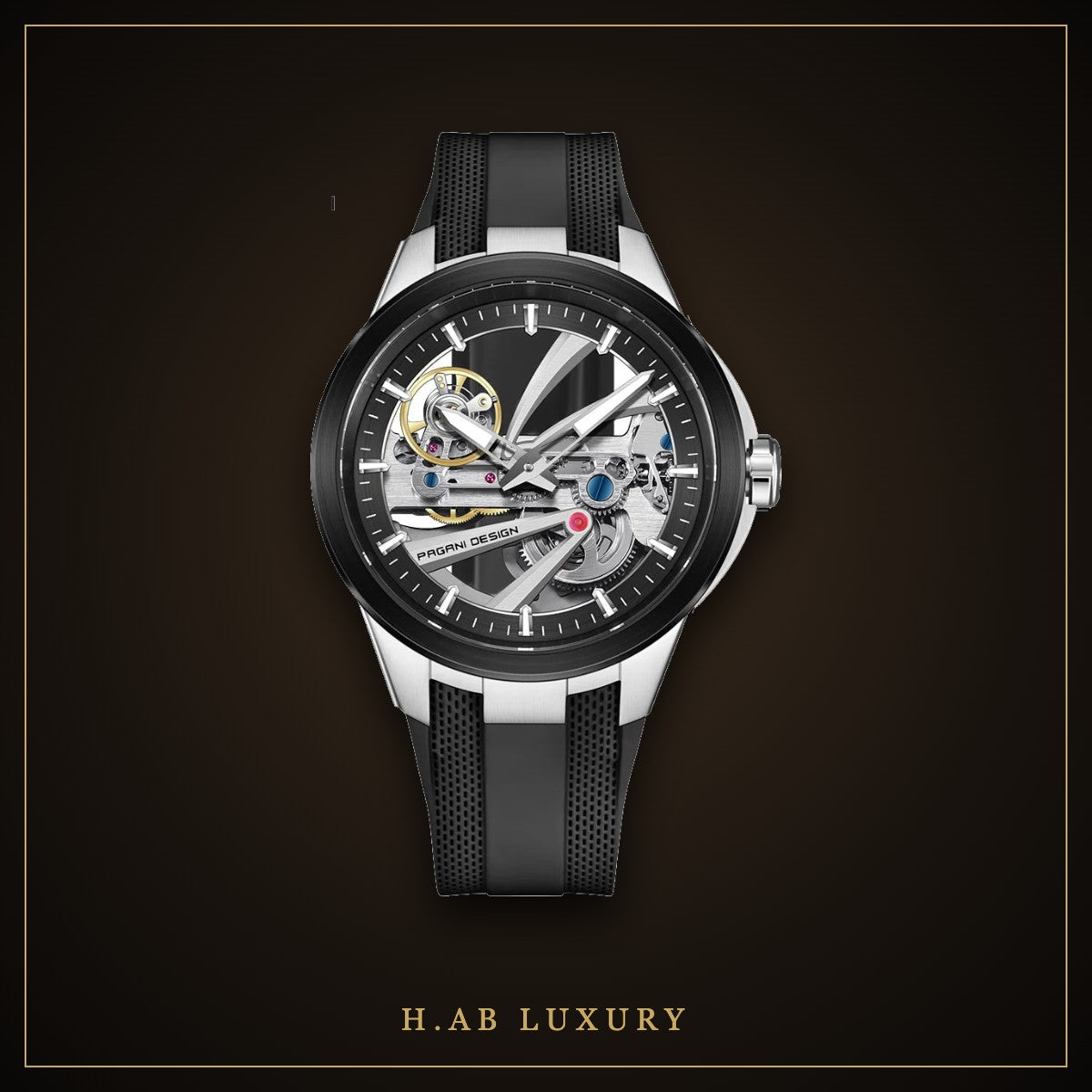 Pagani Design PD-YS030 - Green Skeleton Automatic