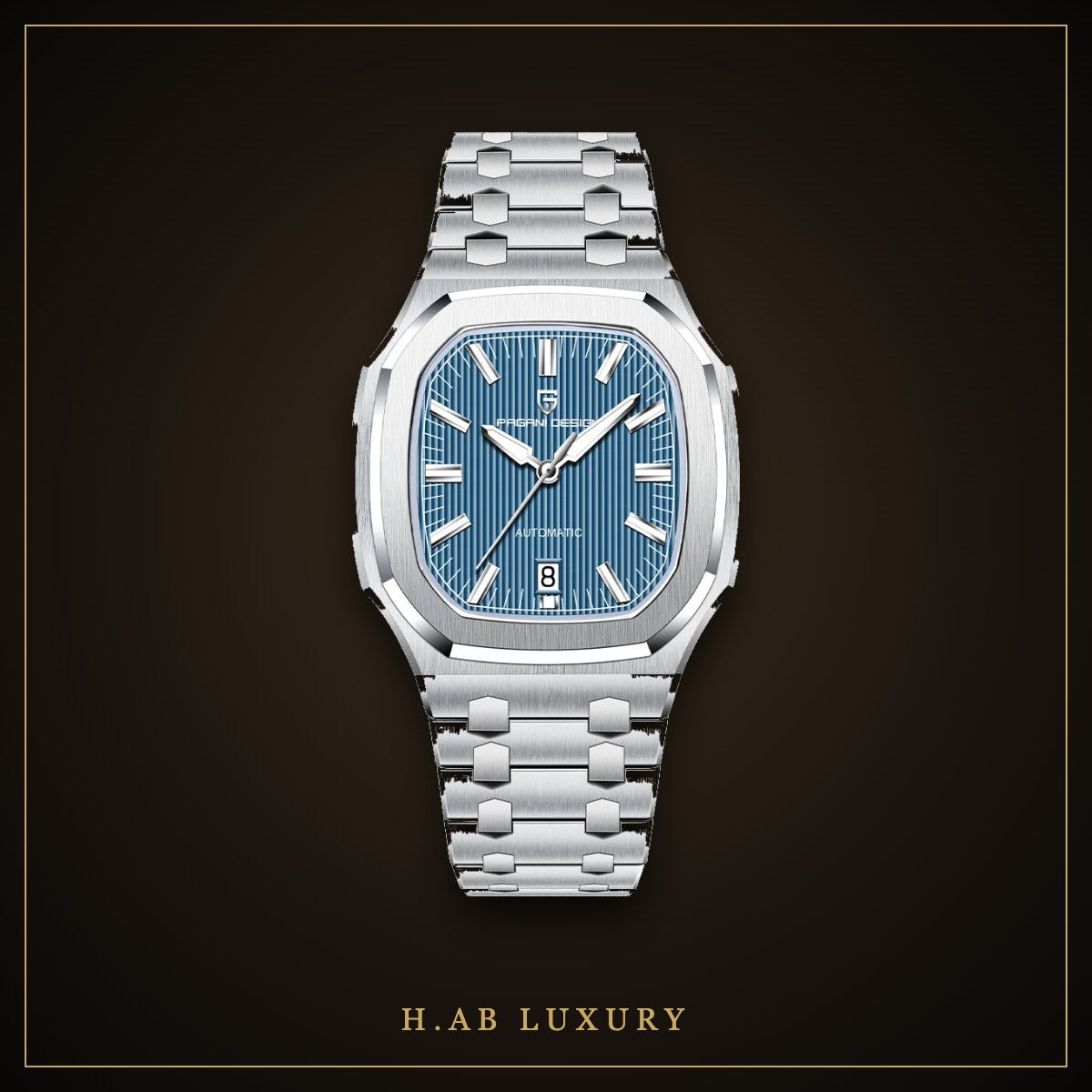 Pagani Design PD-YS033 - Square Automatic, Blue Dial