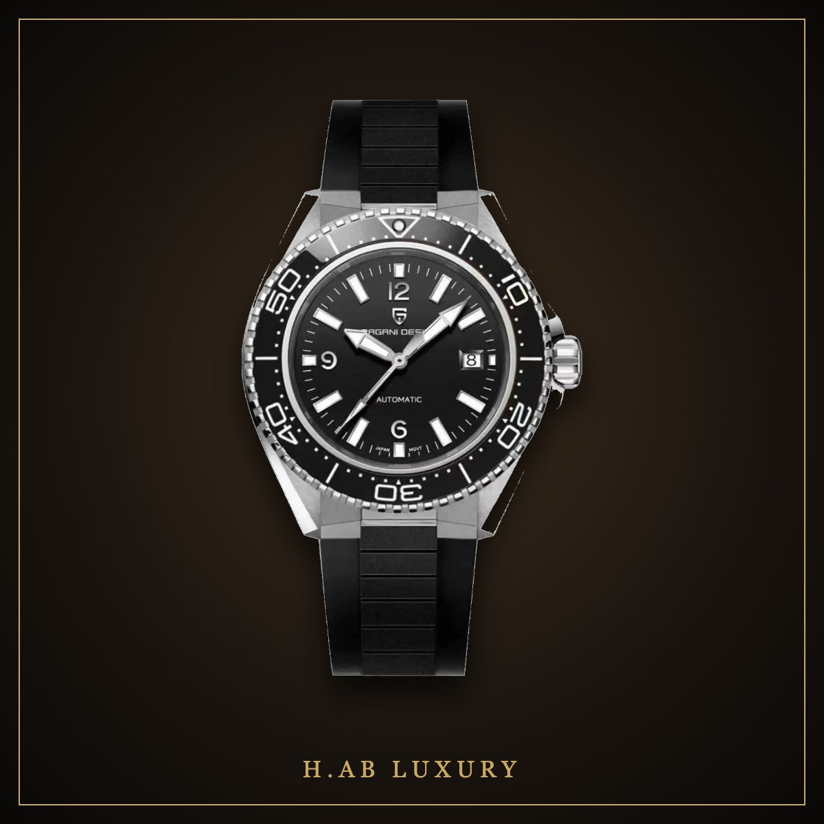 Pagani Design PD-YS034 - Diver, Orange Bezel