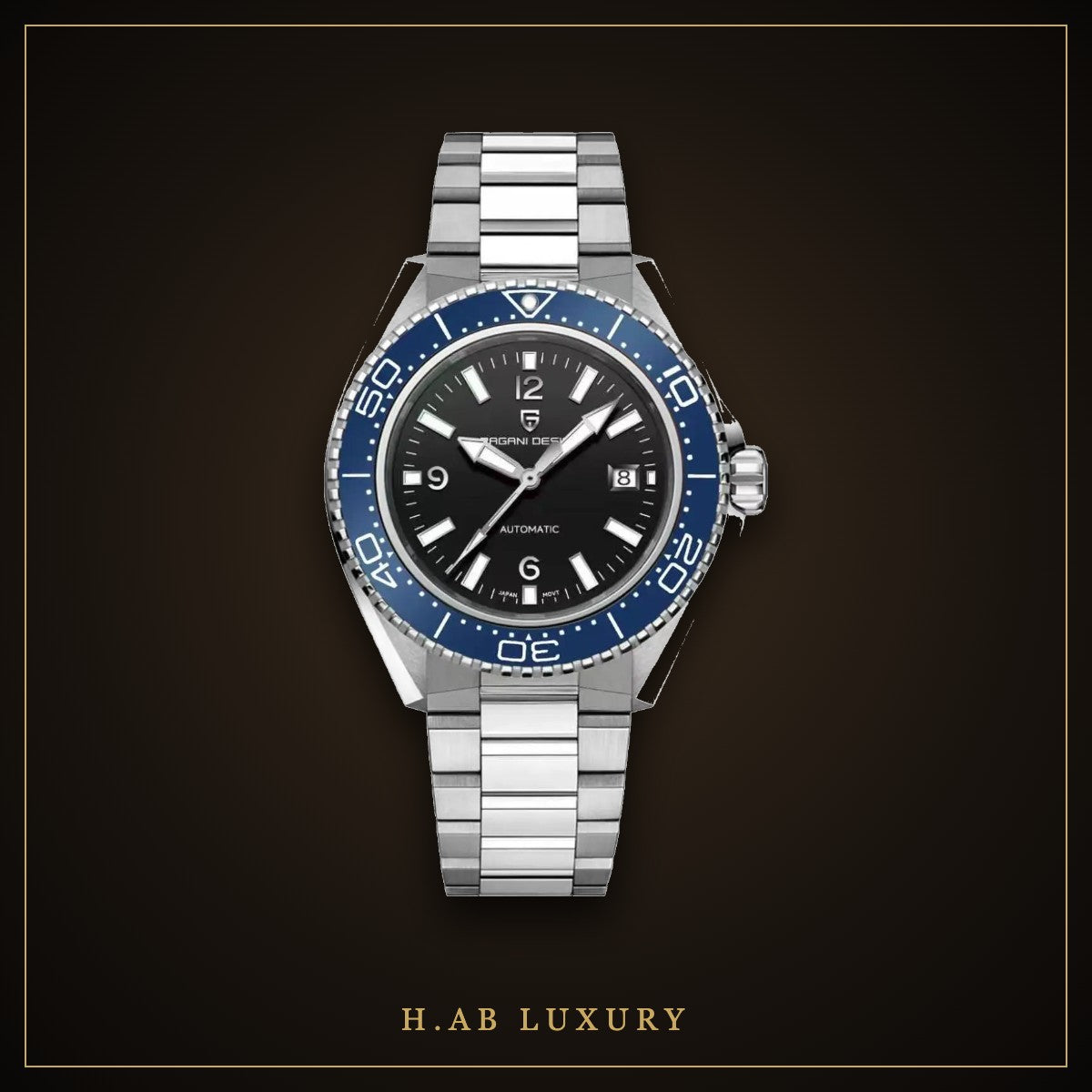 Pagani Design PD-YS034 - Diver, Orange Bezel