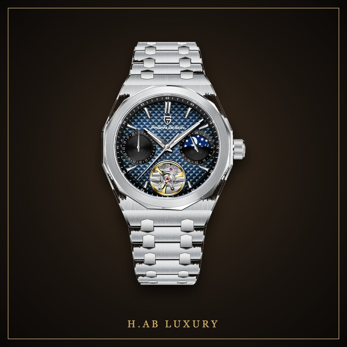 Pagani Design Open Heart Automatic, Green Dial