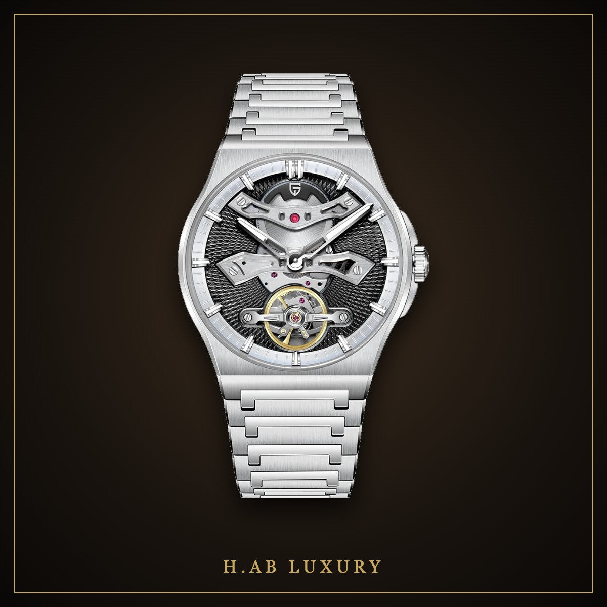 Pagani Design Skeleton Automatic, Lavender Dial