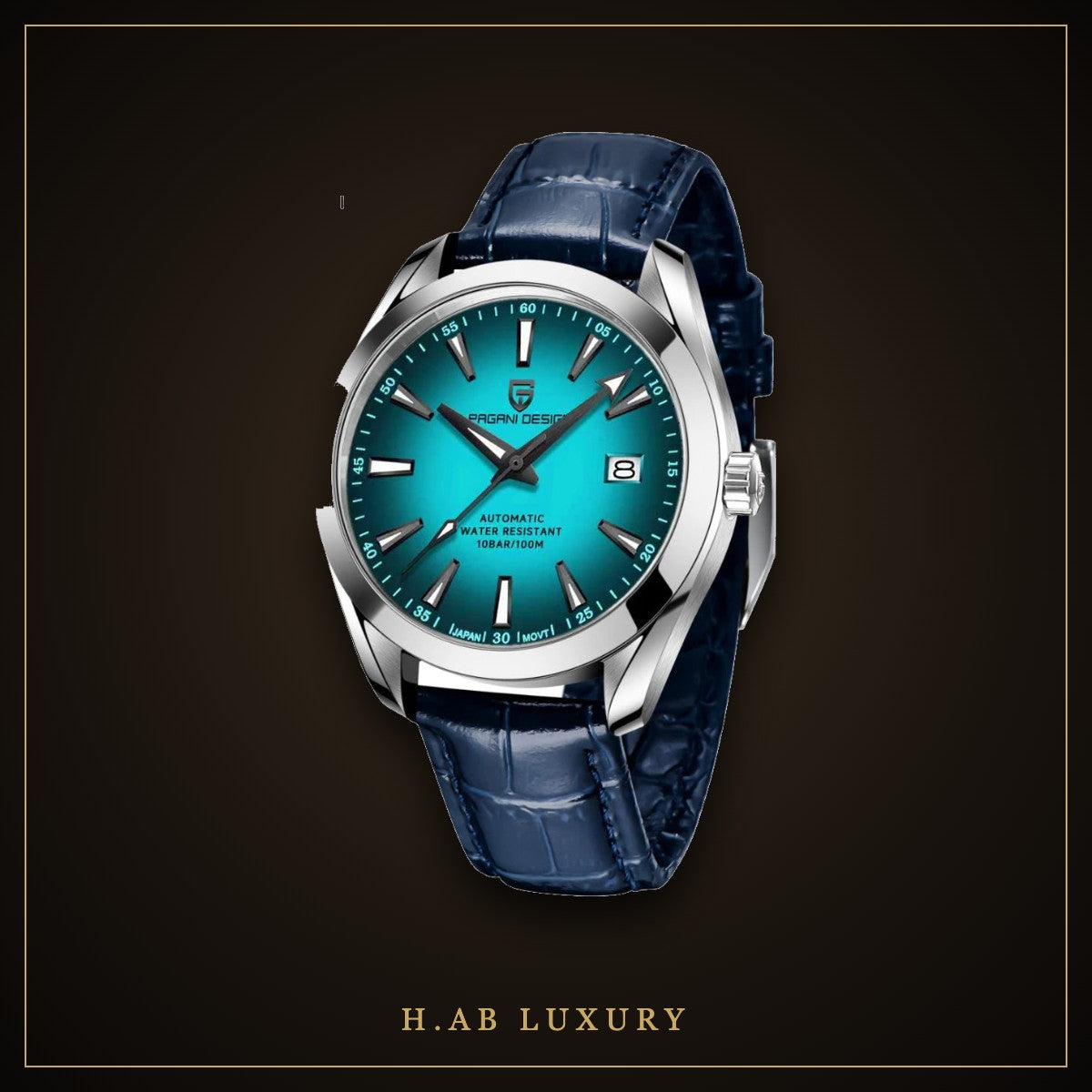 Pagani Design Turquoise Dial Automatic, Steel Bracelet
