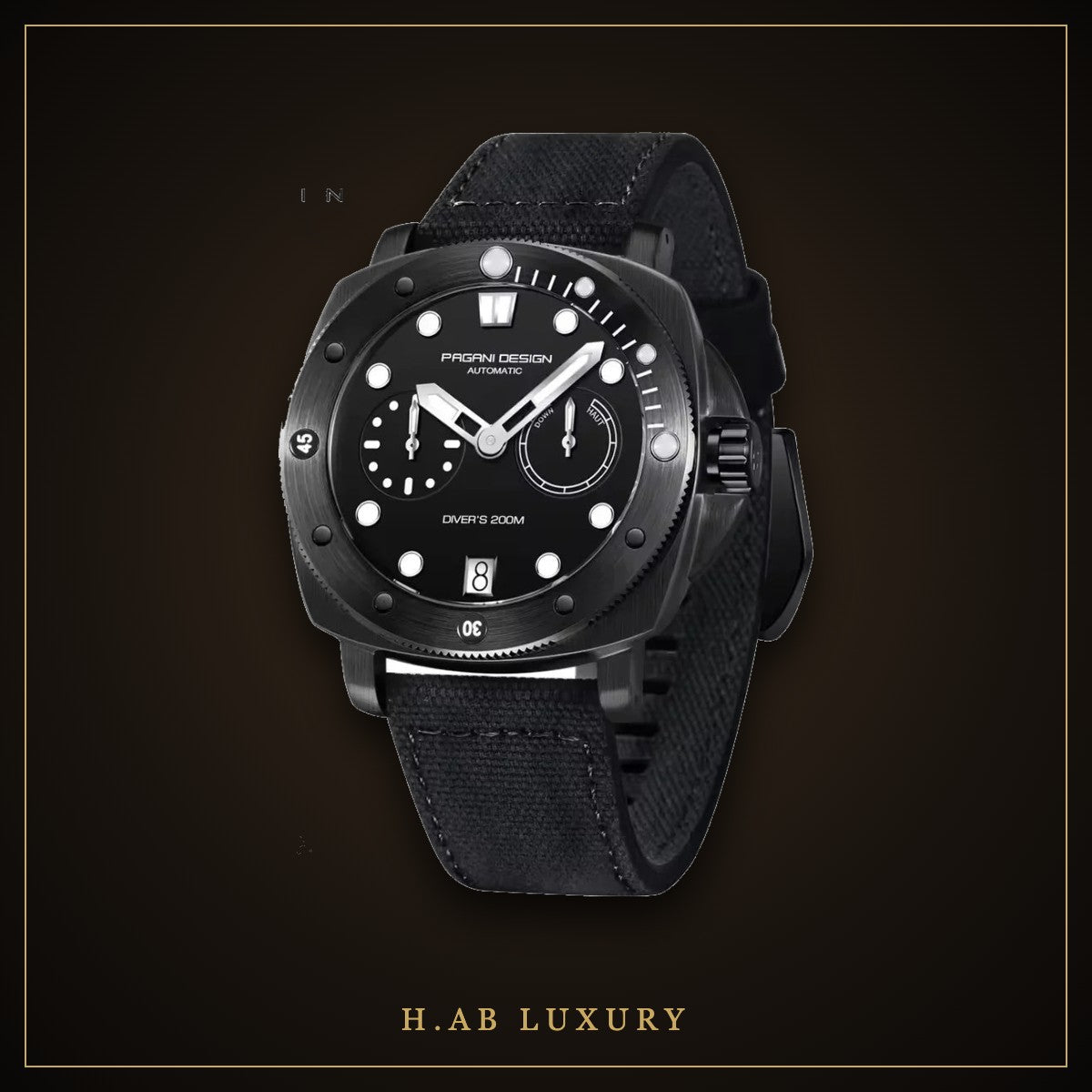 Pagani Design Blue Sport Automatic, Leather Strap