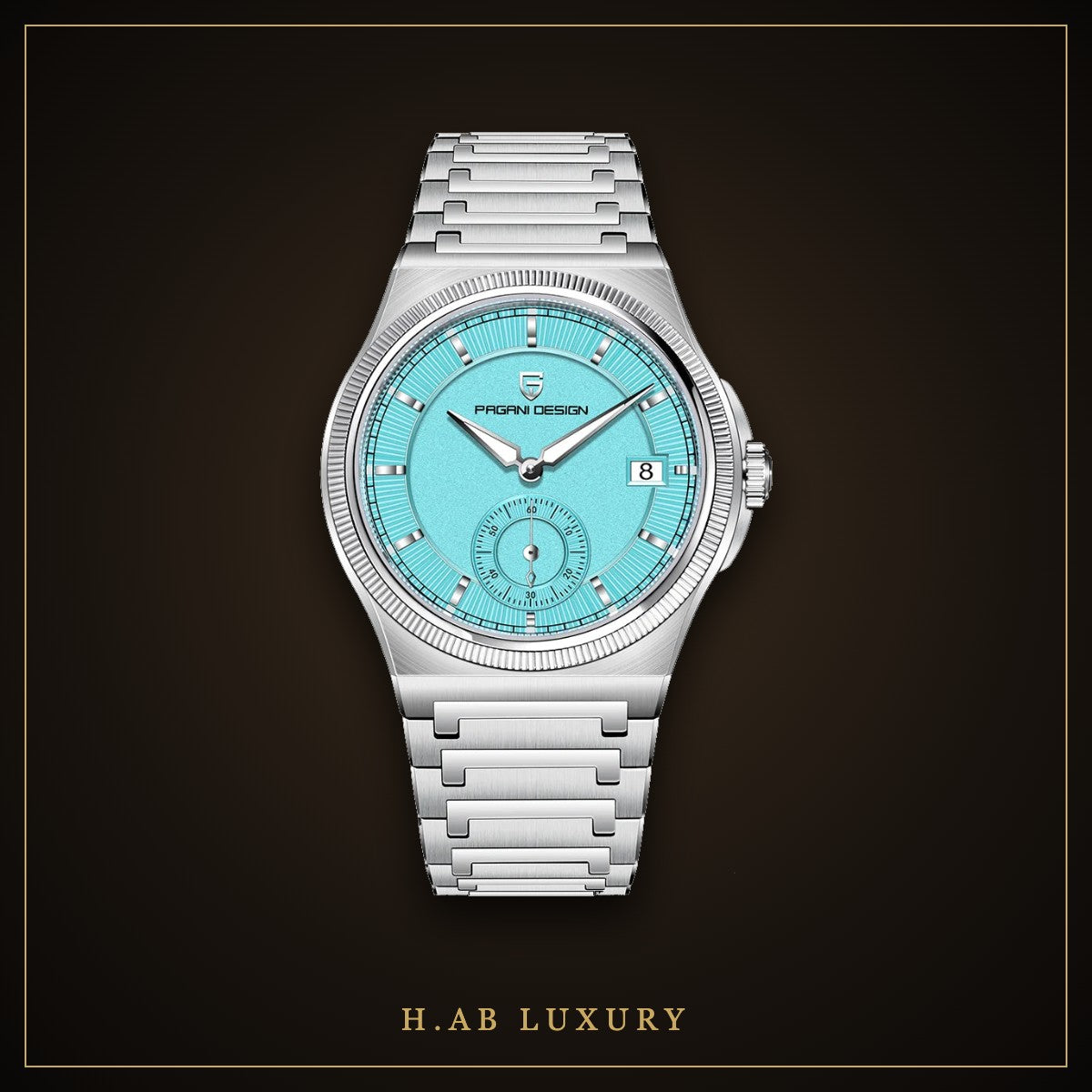 Pagani Design Small Seconds Automatic, Turquoise Dial